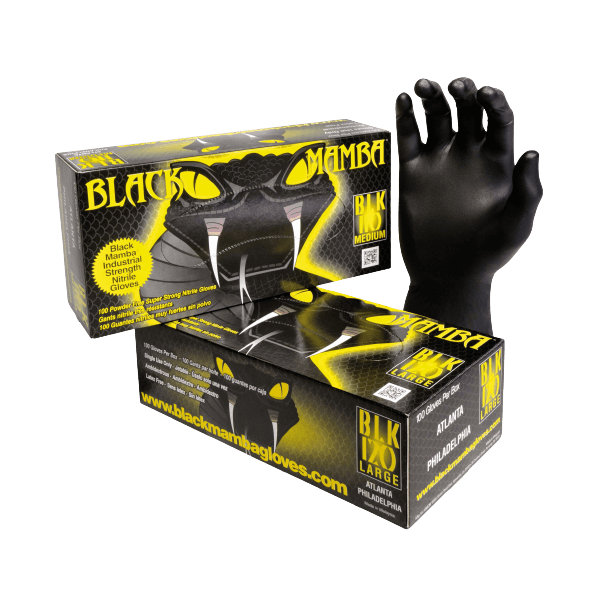 100 Gants Nitrile Noir (L)