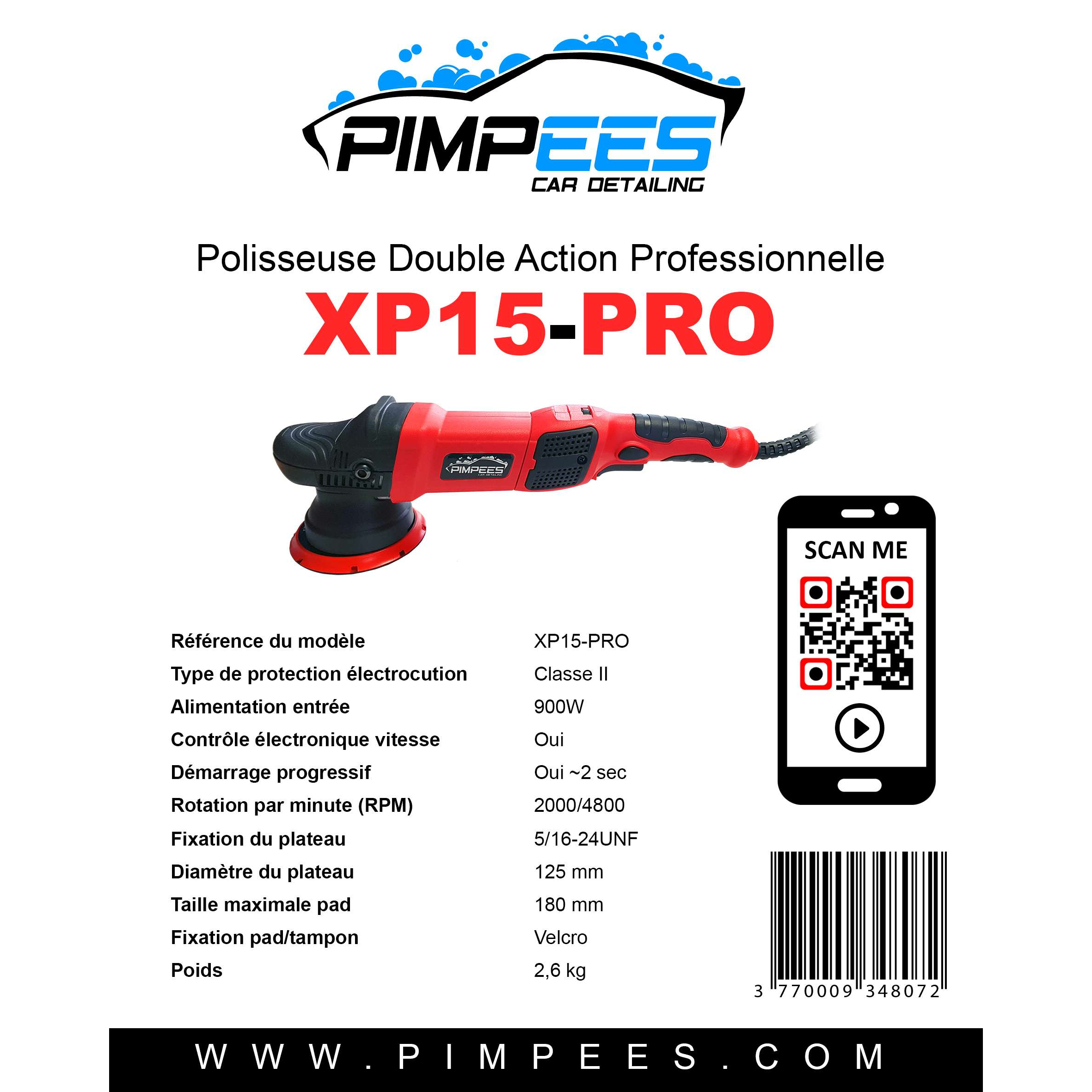 Polisseuse orbitale XP15-PRO