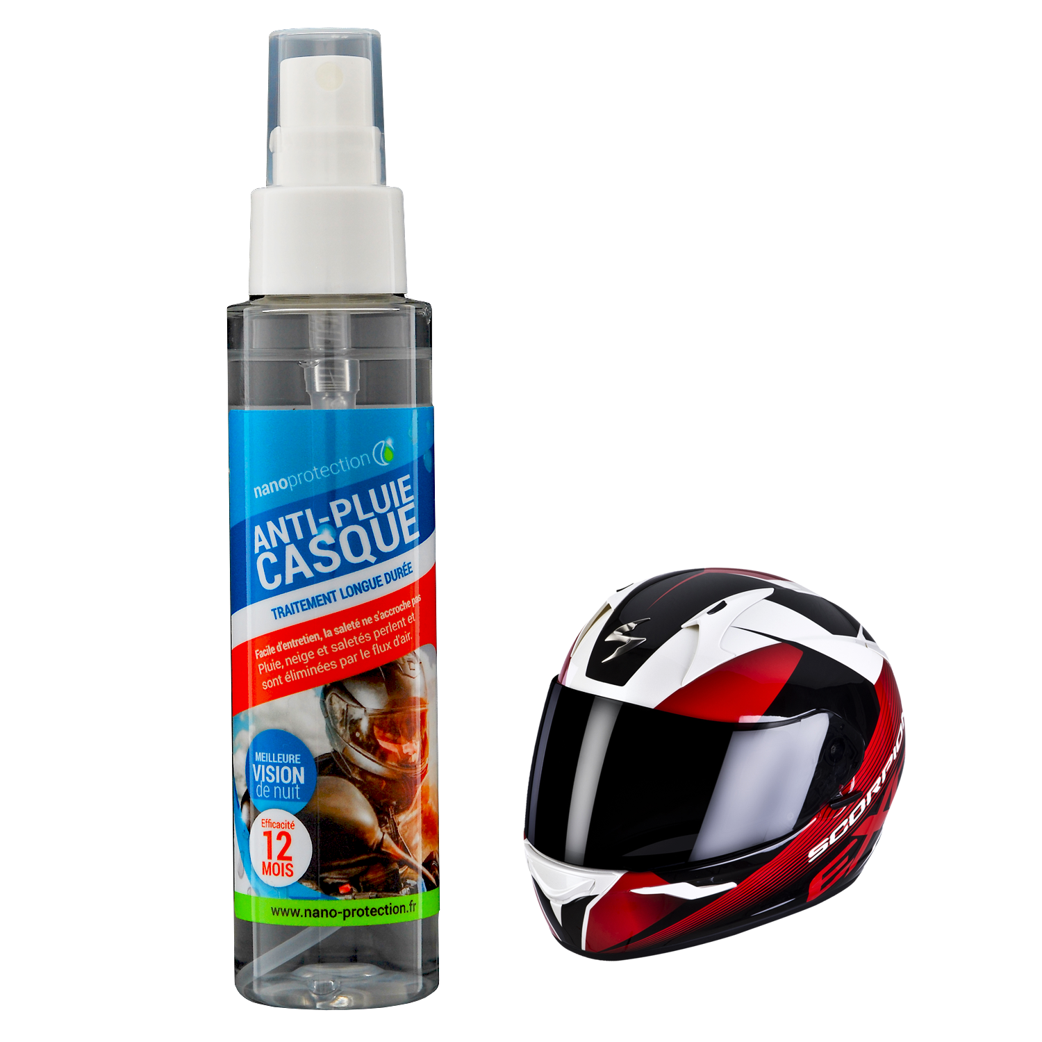 Anti-Pluie Visière et bulle moto (100 ml)