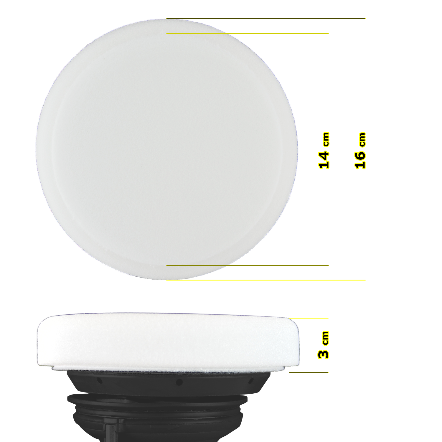Pad Polish/Mild Compound White x1 (160 mm / 6.5")