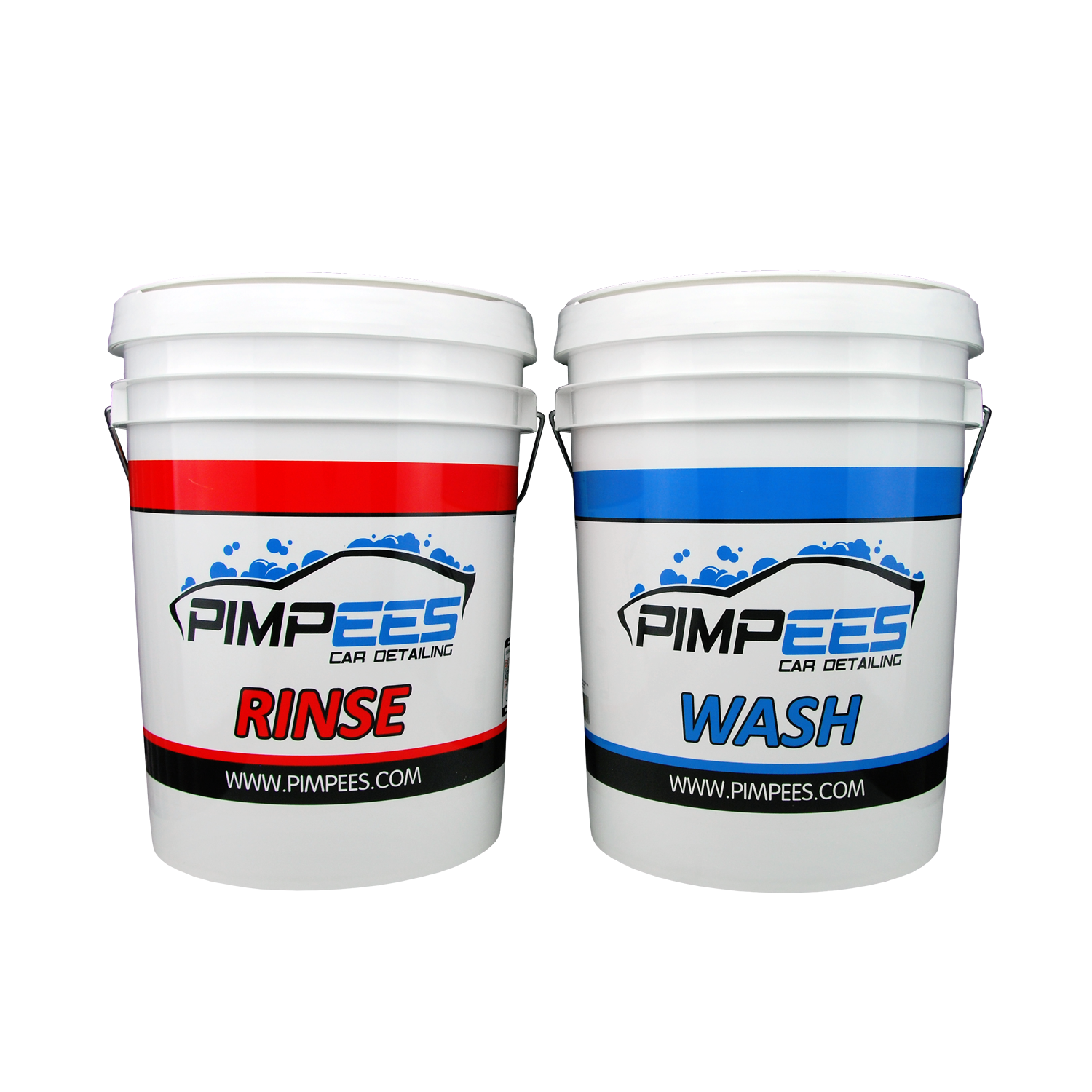 Set de 2 seaux de lavage + 2 grilles anti-remous (Grid guard)