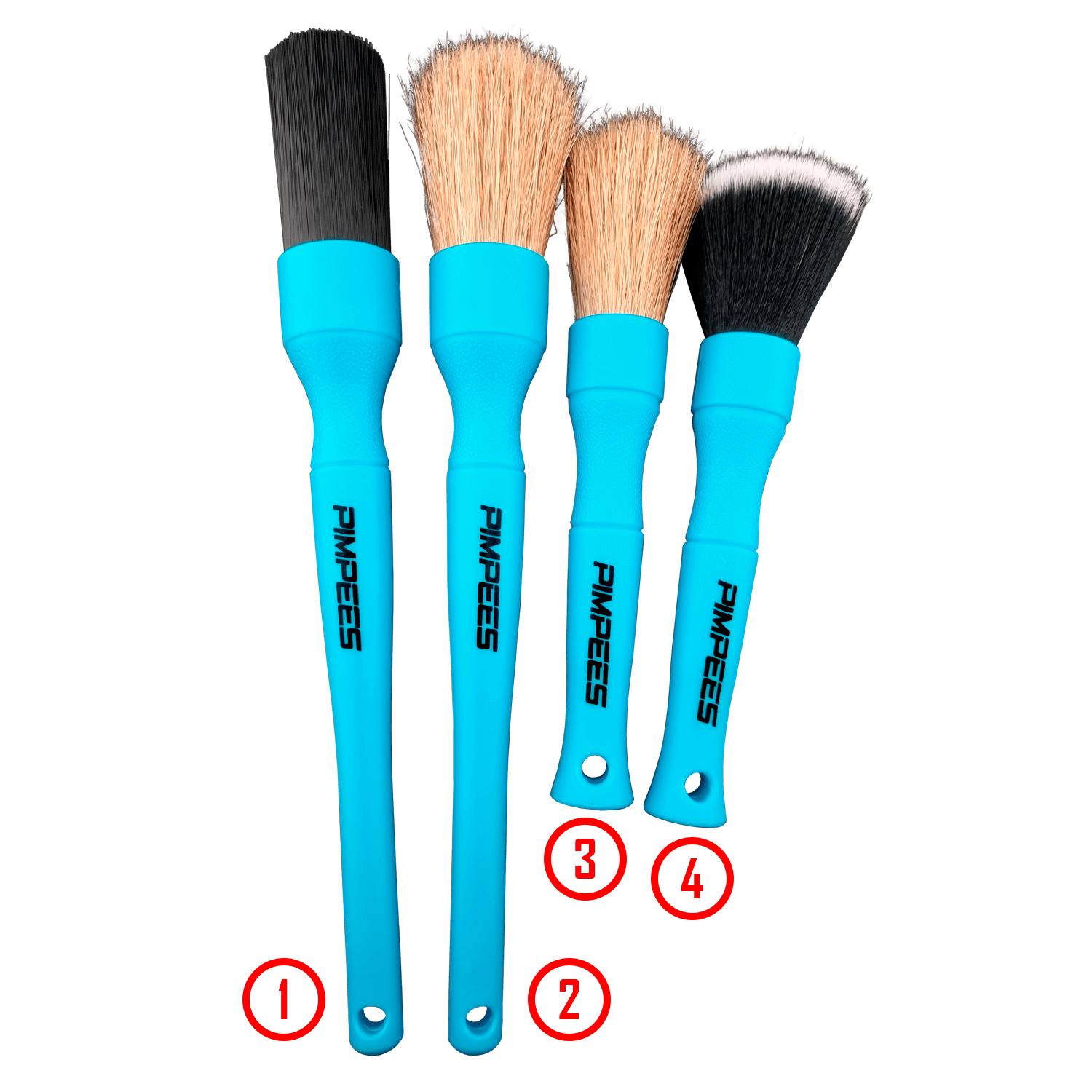 Pack de 4 pinceaux detailing